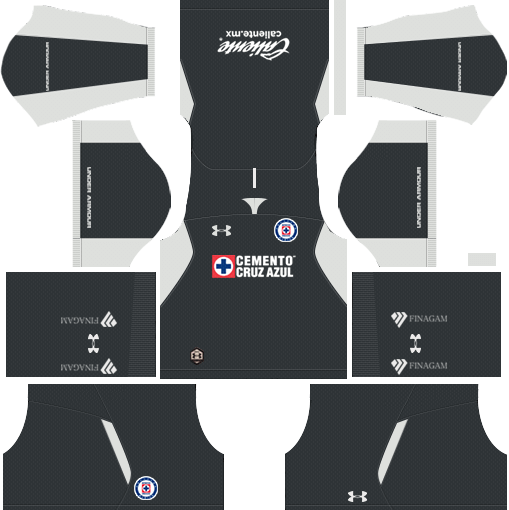 Kit-cruz-azul-dls-home-Gk-uniforme-goleiro-casa-18-19