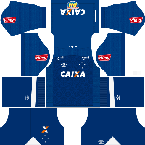 Kit cruzeiro third - terceiro uniforme 17-18