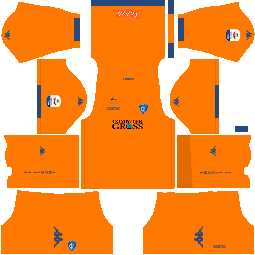 Kit empoli dls away Gk uniforme goleiro fora de casa 18-19