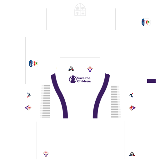 Kit fiorentina dls away uniforme fora de casa 18-19