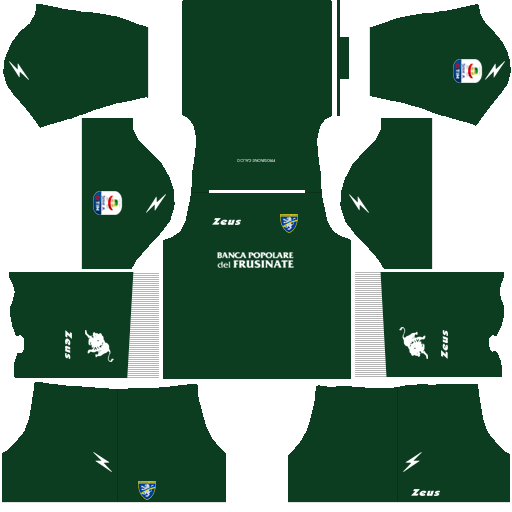 Kit frosinone dls away Gk uniforme goleiro fora de casa 18-19