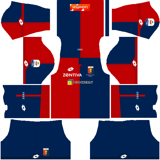 Kit genoa dls home uniforme casa 18-19