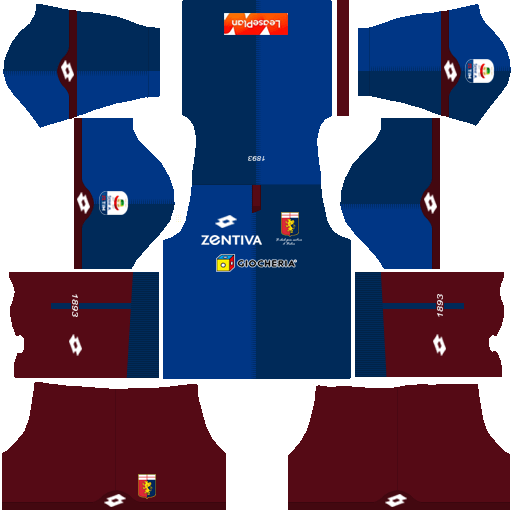 Kit genoa dls third terceiro uniforme 18-19