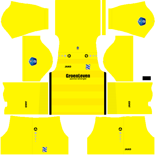Kit heerenveen dls home Gk uniforme goleiro casa 18-19