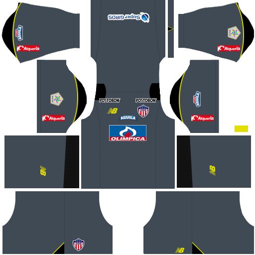 Kit-junior-dls-home-Gk-uniforme-Goleiro-casa-18-19