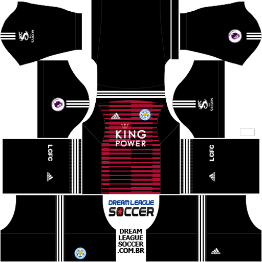 Kit-leicester-city-dls-home-Gk-uniforme-goleiro-casa-18-19