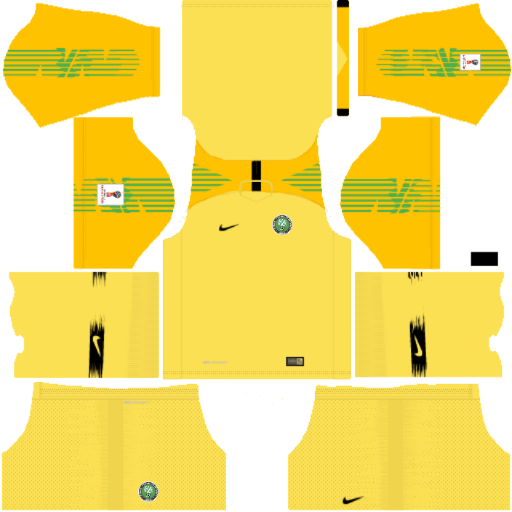 Kit nigeria-dls18-away Gk-world-cup-2018-uniforme goleiro fora de casa