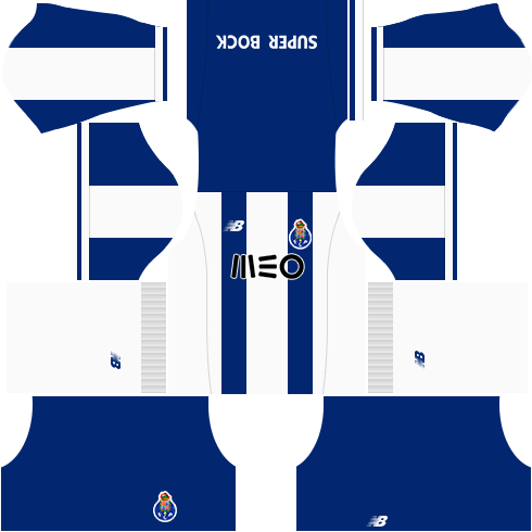 Kit porto dls17 home - uniforme casa 17-18