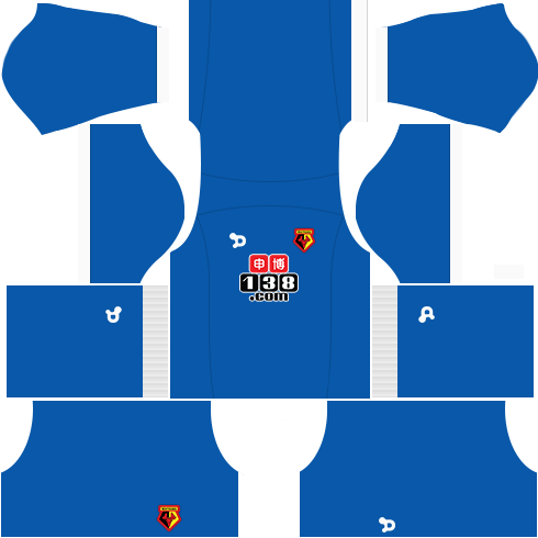 Kit watford dls17 goleiro fora de casa