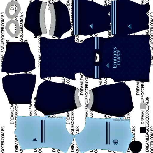 kit-Arsenal-dls-22-dls23-four-quarto-uniforme-22-23
