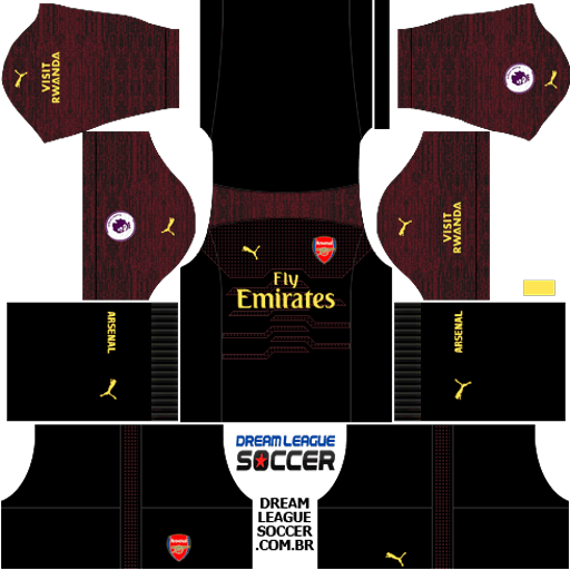 kit-Arsenal-dls-home-Gk-uniforme-goleiro-casa-18-19