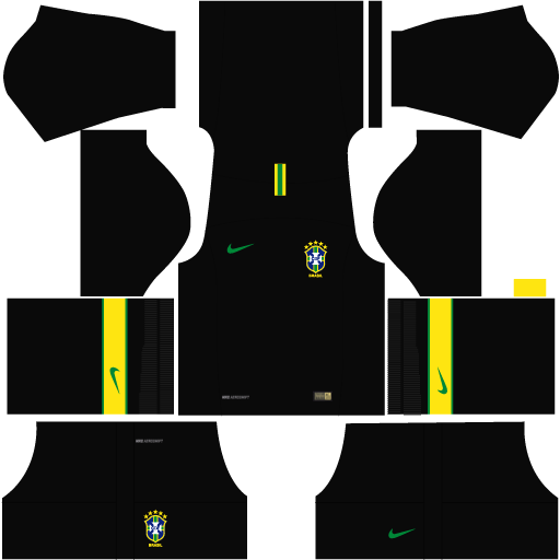 Kit de Uniforme da Seleção Brasileira para Dream League ...