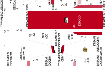 Kit Ajax Amsterdam 2020 Novo uniforme para DLS 24 – Dream League SOCCER 2024