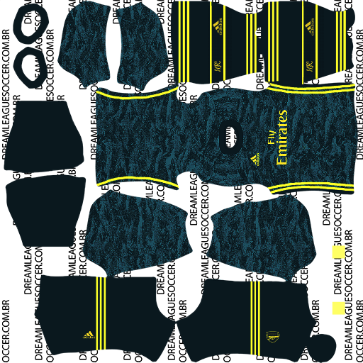 kit-arsenal-dls20-home-gk-uniforme-goleiro-casa-19-20