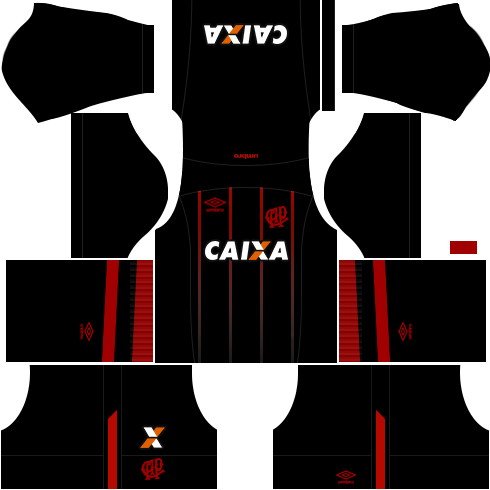 kit atletico paranaense dls17 alternativo 17-18