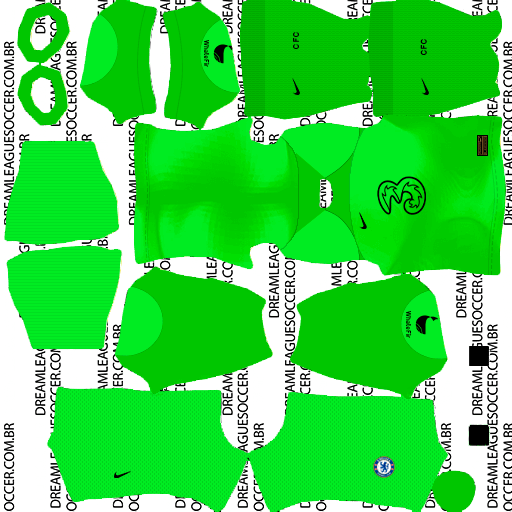 kit-chelsea-fc-kits-2022-2023-22-23-dls22-gk-away-uniforme-goleiro-fora-de-casa