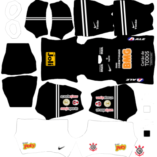 kit corinthians dls20 away uniforme fora de casa 19-20 opção 2