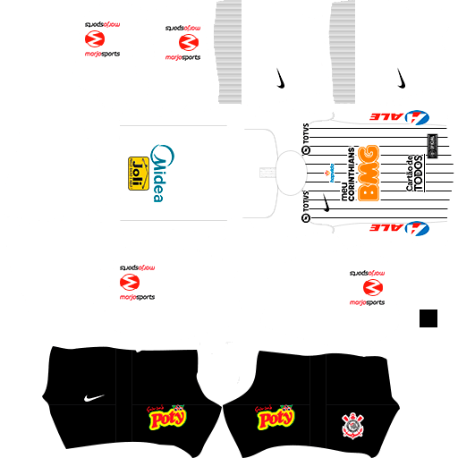 kit corinthians dls20 home uniforme casa 19-20