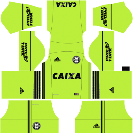 Kit de Uniforme do Coritiba para Dream League Soccer