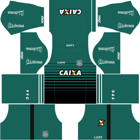 kit figueirense dls17 uniforme goleiro casa 16-17