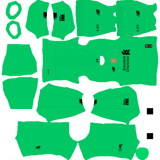kit liverpool dls-20 away gk uniforme goleiro fora de casa 19-20