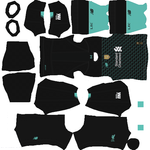 kit liverpool dls-20 third terceiro uniforme 19-20