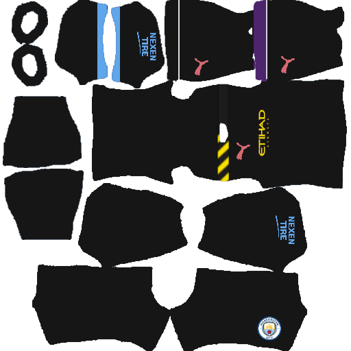 kit manchester city dls20 away uniforme fora de casa 19-20