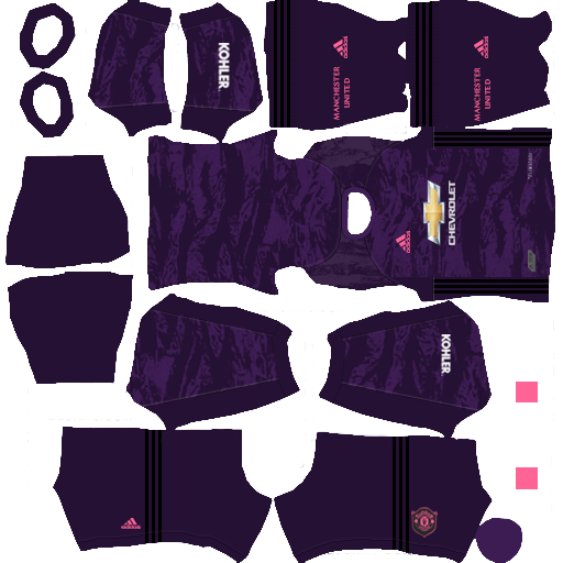 kit manchester united dls20 home gk uniforme goleiro casa 19-20