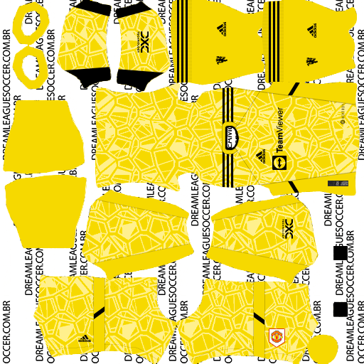 kit-manchester-united-kits-2022-2023-22-23-dls22-gk-home-uniforme-goleiro-casa