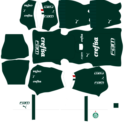 kit palmeiras dls20 home uniforme casa 19-20