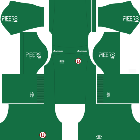 kit universitario desportes DLS 24 uniforme goleiro fora de casa